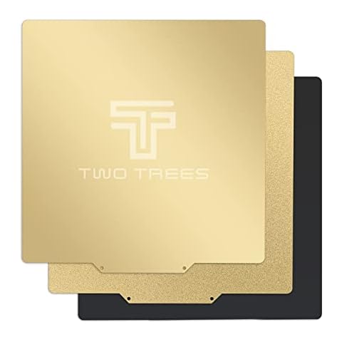 Twotrees 235x235mm/9.25x9.25 inch PEI Double Sided Build Plate,Textured + Smooth Flexible Spring Steel Sheet Platform for Creality Ender 3 V2,Ender 3 Pro,Ender 3,Ender 5 Series,CR20,CP-01 Cover