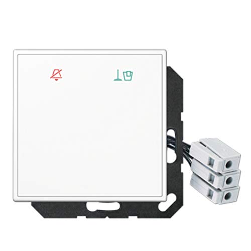 Placa de hotel LED 24V exterior habitación cristal blanco alpino luminoso