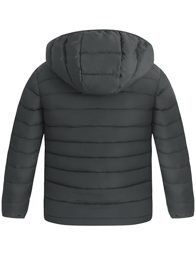 Image of wantdo Boy's Light Winter Jacket Zip Up Puffer Coat Hooded Windproof