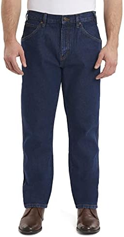 Rivets Supply & Company Men's Workwear Rugged Relaxed Fit, Rinse Wash, 36W x 36L