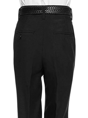 RGM Boys Pant with Two Side Two Back Pockets Non-Elastic Waistband, Slim Pants for Boys Goes with Any Shirt Suit Jacket3