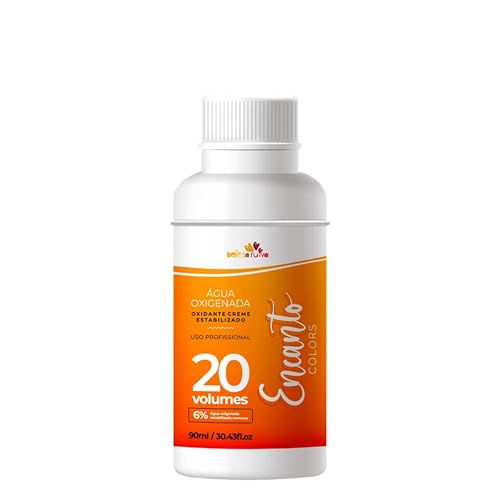 Beleza Ruiva – Água Oxigenada Encanto Colors 20vol 6% 90ml | Coloração e Descoloração Uniforme | Fórmula Condicionante e Segura