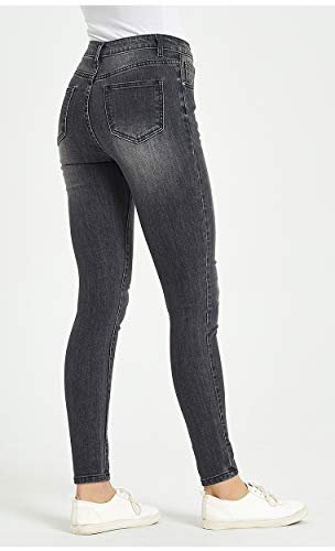 ZENTHACE Women's Mid Rise Skinny Jeans Stretch Comfort Mid Waist Ankle Jean3