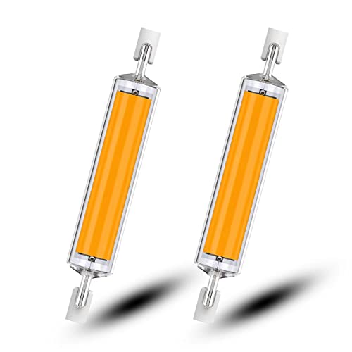 VFDC R7S LED 118mm 30W, R7S LED 118mm Dimmbar Birne, Kein Flimmern, 3000LM, Ersetzt R7S 118mm 300W Halogenlampe, Warmweiß 3000K, AC220-240V, 360 Grad Licht, 2er-Pack Cover