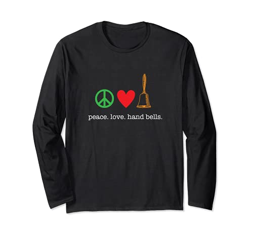 Hand Bell Players Bell Choir Peace Love Hand Bells Manga Larga