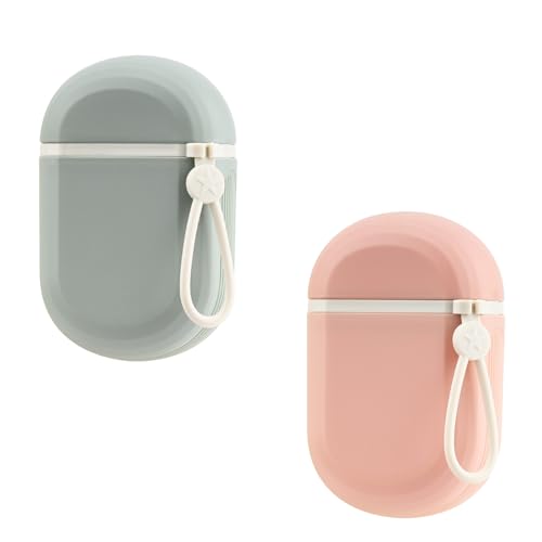 YoHyien 2 Pièces Boite a Savon Voyage, Porte Savon Voyage Étanche, Boite Shampoing Solide avec Couvercle pour Salle de Bain, Salle de Sport, Camping, École...