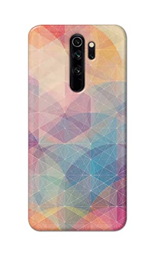 Image of Printed Hard Back Cover Case for Mi Redmi Note 8 Pro Back Cover (Crumpled Paper Design) -1803