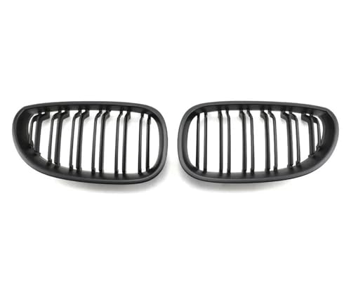Grilles de capot BMW E60 E61 style diamant noir mat calandre avant抗 de pare-chocs