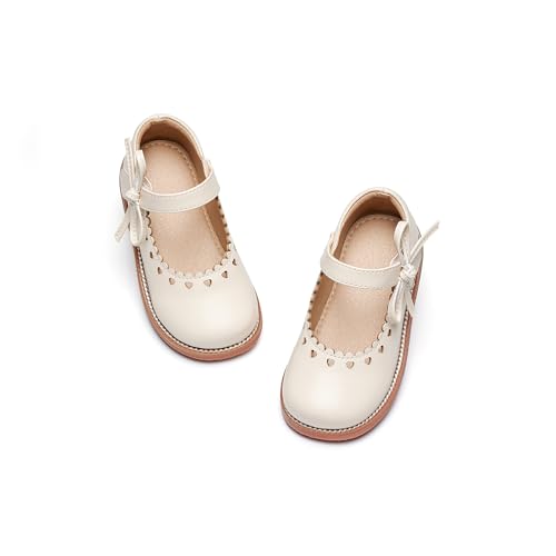 Image of Flaryzone Toddler Little Girl Mary Jane School Uniform Oxfords Flat Dress Shoes