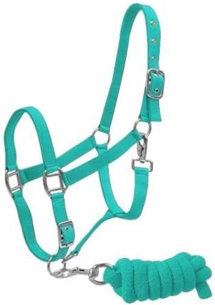 Adjustable 2-Ply Nylon Halter w/ 7' Lead