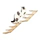 2er-Pack Katzentreppe 4 Stufen, Katzentreppe Wand, Kletterwand für Katzen, Katzenleiter mit Juteseil, Wandmontage Katzenmöbel DIY Kletterwand Katzen