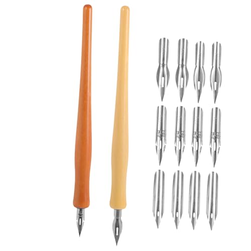 Housoutil 便利な実木製?水ペン チップ設計で快適な書き心地