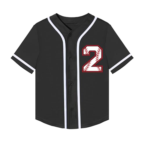 Birthday Boy Shirt Kids Baseball Jersey Boys 1st 2nd 3rd 4th 5th 6th Birthday Party Outfit Personalized Jersey2