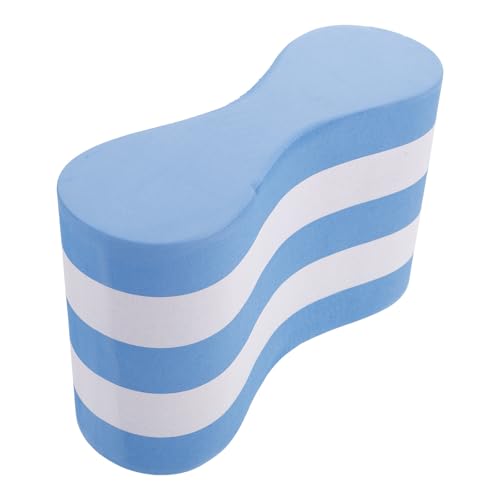 Flotador pull buoy para natación, 23.5x11.5x8 cm, azul y blanco