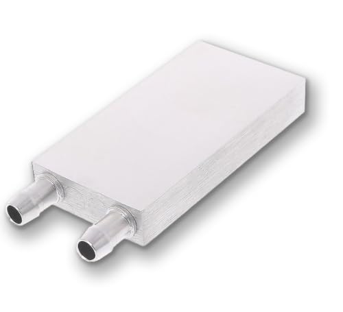 Image of Aluminum Liquid /Water Cooling Block for Cooling PC Computer Graphics Card Electronics Peltier Laptop CPU GPU VGA RAM VRAM VRM IC LED MOSFET Transistor SCR - Pack of 1 (40X80 MM)