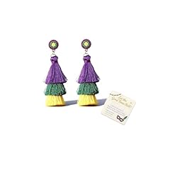 A4:Mardi Gras Earrings