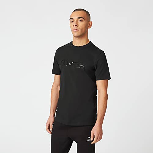 2022 MERCEDES-AMG PETRONAS FANWEAR STEALTH LARGE LOGO TEE - Black - Mens (S) Chest 91-93cm