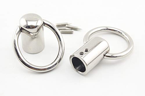 3dancraftit Heavy Duty zinc alloying Tassel Keychain Rope Cord end caps Stopper with Ring for Bag Purse Handles 7/16