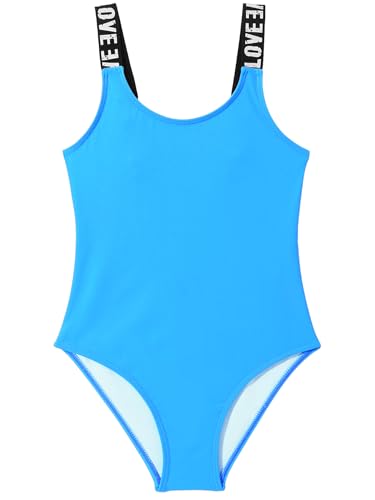 Image of Girl's One Piece Swimsuit | Adjustable Shoulder Straps