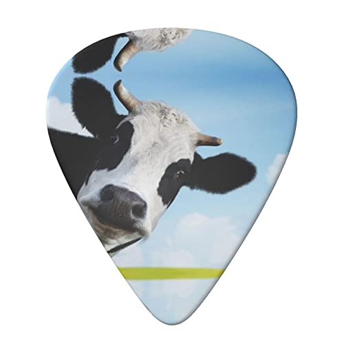 Lot de 6 médiators en forme de vache pour guitare acoustique, guitare électrique, basse, ukulélé – fins, moyens et épais… - Les Beatles, Paul McCartney, John Lennon, RIngo Starr, George Harrison Lot de 6 médiators en forme de vache pour guitare acoustique, guitare électrique, basse, ukulélé - fins, moyens et épais… – Image 4