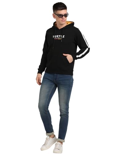 Sweat-shirt en coton extensible Turtle doux pull d'hiver à capuche - 6