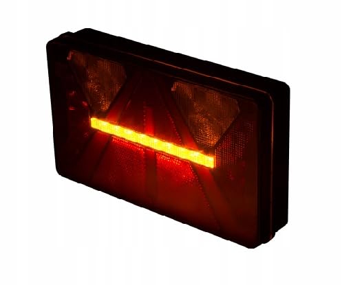 Lampa Tylna Zespolona LED Przyczepa Laweta, Para, 7 Funkcji