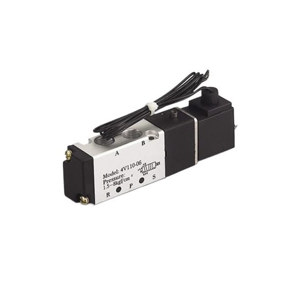 Électrovanne pneumatique 4V110-06 DC 24V 5 ports 2 positions en lot de 2