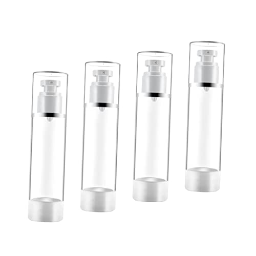ELAYARD 3pcs Sunscreen Spray Bottle Press Pump Containers for Travel and Outdoor Use Refillable and Portable for Makeup Products