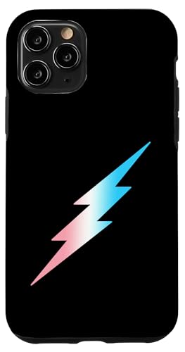 Coque pour iPhone 11 Pro Trans Pride Boulon éclair subtil mignon LGBTQ LGBT Gay Pride