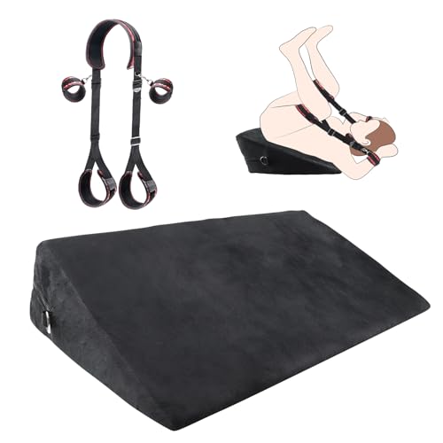 BDSM Sex Toys Set 24 Sex Pillow with Adjustable Straps Bondage Position Cushion for Deep Penetration Multifunctional Foam Support Sex Furniture for Couples Adult Toy for Men Women