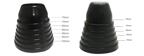 Image of CLOUDSALE LED Headlight Dust Cover Rubber Seal Cap Universal fit 70 to100mm (Pack of 2)