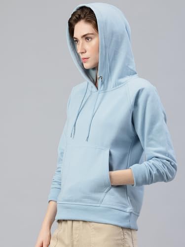 Image of ADBUCKS Women's Cotton Winter Jacket Sweatshirts Casual Drawstring Clothes Pullover Hoodie With Kangaroo Pocket Ii Womens Jacket Ii Winter Sweater Hoodie For Women & Girls