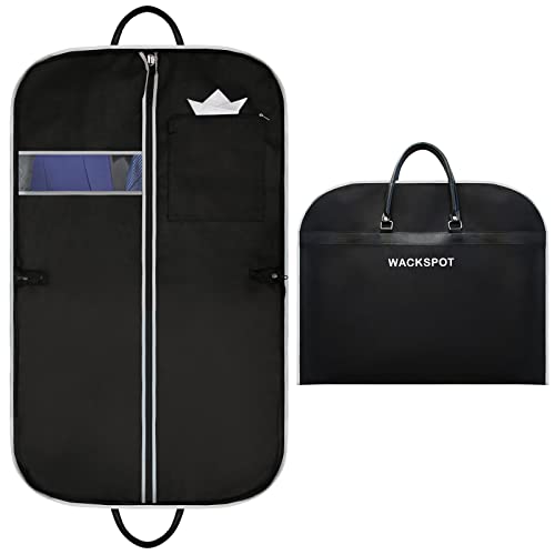 WACKSPOT ガーメントバッグ スーツバッグ 210Dオックスフォード防水生地 折りたたみ可 型崩れ防止 ビジネス  冠婚葬祭  出張 出勤使用可 長さ100㎝
