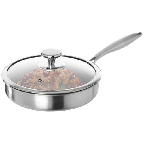 Imagen de QUIOTUIR Sartén Antiadherente de Acero Inoxidable Con Coercle - 24cm, 1.5L