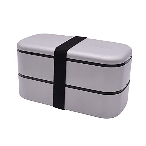 ミタニ 山中漆器 山中塗 弁当箱 ランチボックス 2段 抗菌 約1000ml ZEIT シルバー 日本製 C17605