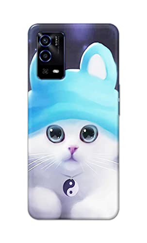 Image of Chinese Cutie Kitten Cat Big Eyes Lovely Girl Ears Hard Back Case Cover for Oppo A55 Back Cover -(J5) VNS2221
