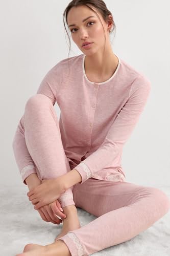 Woman's Long Modal Lace Detail Trousers4