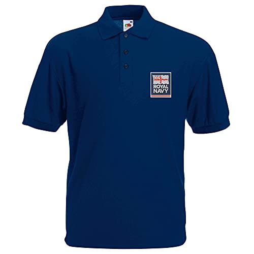 Polo brodé Royal Navy vêtement militaire homme marine The Military Store