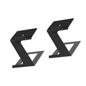 Our Fave Schwarze Schreibtisch-Lautsprecherständer mit Vibrationsdämpfung