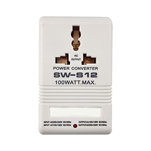 50W Voltage Converter Power Converter, Travel Adapter AC110V/120V to 220V/240V Step-Up&Down Voltage Converter (Applicable Electrical Appliance: <50w)