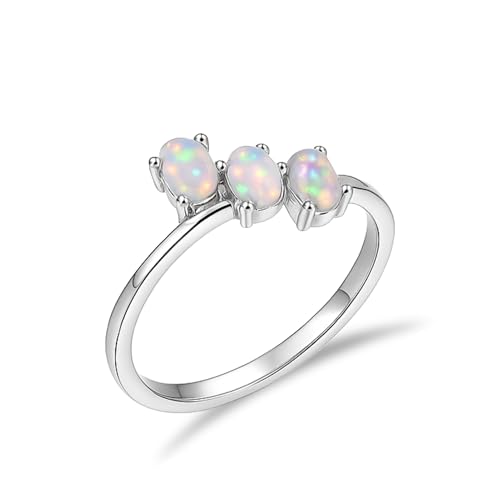 Bague opale éthiopienne argent 925 pour femme bijoux chic