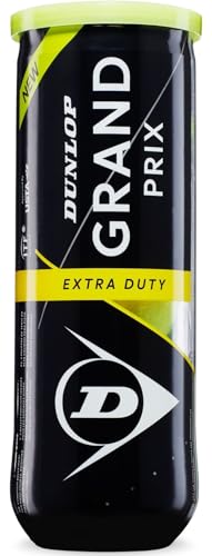 Dunlop Grand Prix Tennis Balls (Choose from Extra Duty or Regular Duty) - 3 Ball Can in Multi-Packs (2-24 Cans Available)