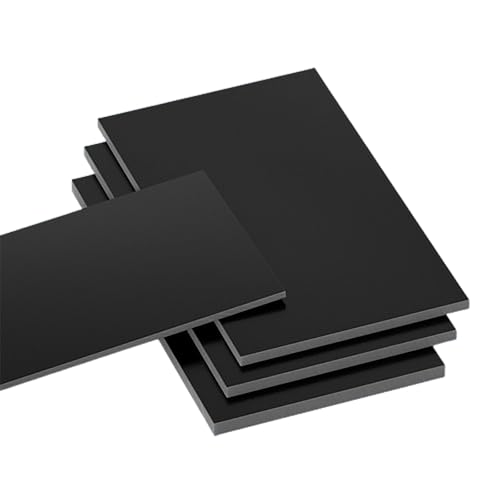 COYOUCO Black Bakelite Phenolic Laminated Resin Board Sheet for Electrical and Electronic Fixtures, DIY Crafts, 300 X 400Mm,6mm