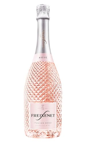 Freixenet Italian Rosé Extra Trocken (1 x 0,75 l) italienischer Spumante aus Veneto in eleganter Designerflasche mit kristallgeschliffener Diamantoptik, extra trocken und fruchtig im Geschmack
