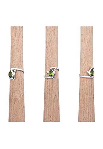 Anello argento 925 con pietre preziose peridoto