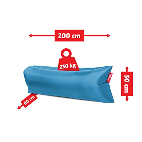 Fatboy Lamzac 3.0 Inflatable Sofa Lounger – No Pump Needed – Indoor & Outdoor Use – 200 x 90 x 50 cm - Himmelblau