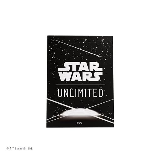 Gamegenic, Star Wars: Unlimited Art Sleeves –Card Back White, Sleeve Color Code: Gray