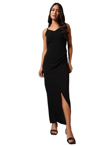 Image of Trend Arrest.ed Women's Bodycon Midi Dress | Casual & Night Out Fit | Slim Fit Stretch Fabric