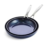 TOXIN-FREE: GreenPan's Thermolon healthy ceramic nonstick coating is free of PFAS, PFOA, lead, and cadmium. STAINLESS STEEL HANDLES: Riveted mirror-polished handles give you a safe and secure grip. QUICK-HEATING: The heavy-duty construction offers ex...