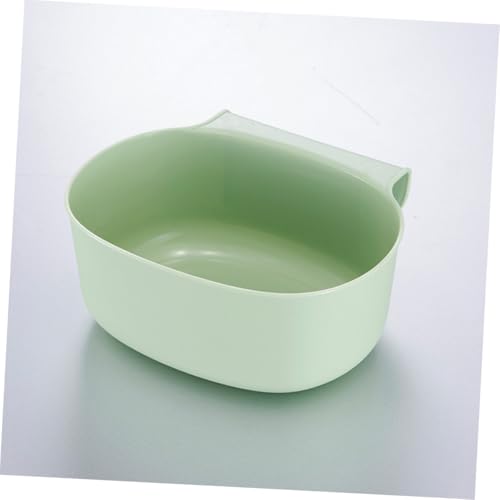 Canasta colgante verde para basura de plástico miniatura 3